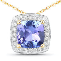 Collana in oro con Tanzanite