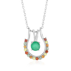 Collana in argento con Smeraldo Socoto