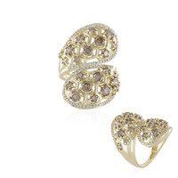 Anello in oro con Diamante Champagne I2 (de Melo)