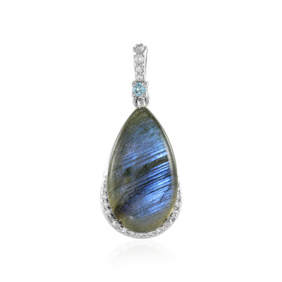 Ciondolo in argento con Labradorite