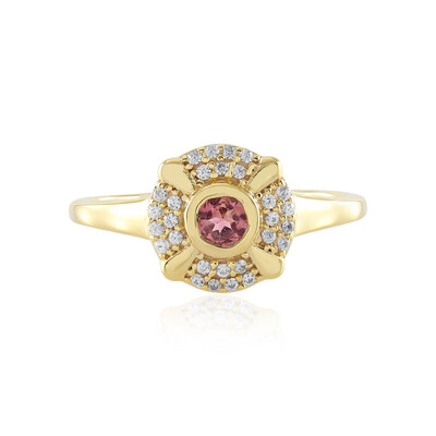 Anello in argento con Tormalina Rosa Nigeriana
