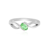 Anello in argento con Tsavorite della Tanzania