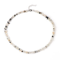 Collana in argento con Quarzo Rutilato