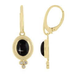 Orecchini in argento con Diopside Stellato d'India