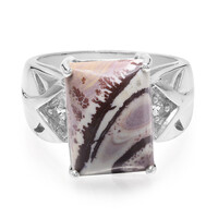 Anello in argento con Diaspro Dentritico Sonora