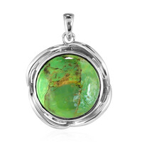 Ciondolo in argento con Turchese Kingman Mohave Verde
