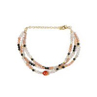 Bracciale in argento con Agata Rossa (Riya)