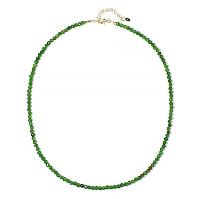 Collana in argento con Diopside Russo