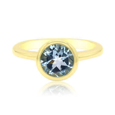 Anello in argento con Topazio Blu Cielo (MONOSONO COLLECTION)