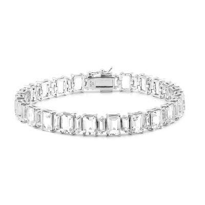 Bracciale in argento con Topazio Bianco