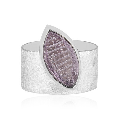 Anello in argento con Ametista Rose de France (MONOSONO COLLECTION)