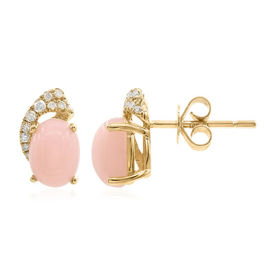Orecchini in oro con Opale Rosa