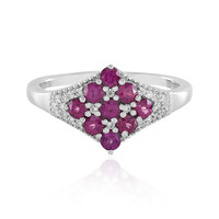 Anello in argento con Rodolite
