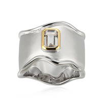 Anello in ottone con Topazio Bianco (Juwelo Style)