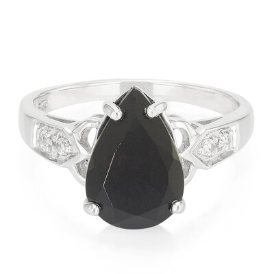 Anello in argento con Spinello Nero