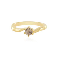 Anello in argento con Diamante Cioccolato I1