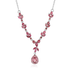 Collana in argento con Tormalina Rosa