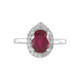 Anello in argento con Rubino Bemainty