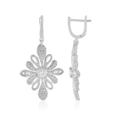 Orecchini in argento con Zaffiro Bianco