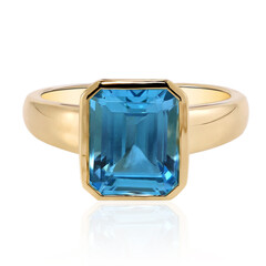 Anello in oro con Topazio Marambaia (Tenner Diniz)
