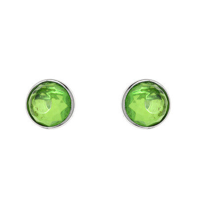 Orecchini in argento con Ambra Verde Colombiana (dagen)