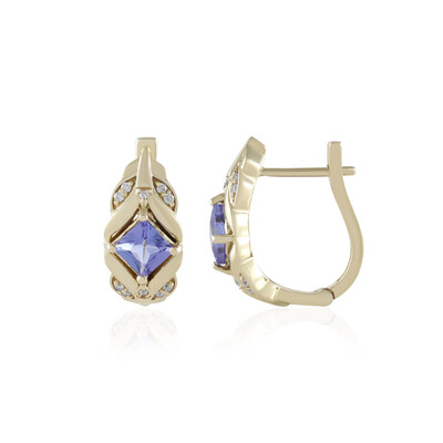 Orecchini in oro con Tanzanite AAA (de Melo)