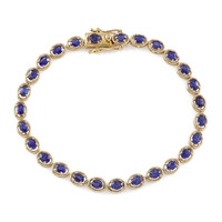 Bracciale in argento con Zaffiro Blu del Madagascar