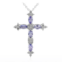 Collana in argento con Tanzanite