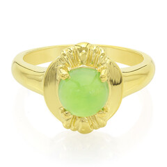 Anello in argento con Crisoprasio Imperiale