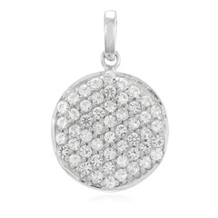 Ciondolo in argento con Topazio Bianco