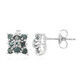 Orecchini in argento con Diamante Fancy