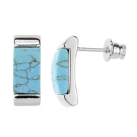 Orecchini in argento con Turchese