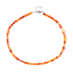 Collana in argento con Corniola