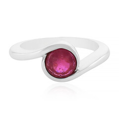 Anello in argento con Rubino del Madagascar