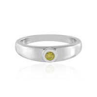Anello in argento con Diamante Giallo I3