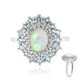 Anello in argento con Opale di Welo