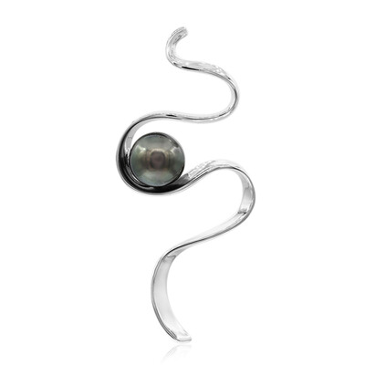 Ciondolo in argento con Perla Tahitiana (MONOSONO COLLECTION)