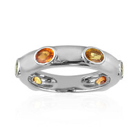 Anello in argento con Zaffiro Fancy