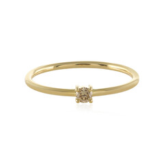 Anello in oro con Diamante Champagne SI1