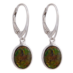 Orecchini in argento con Ammolite