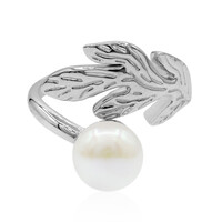 Anello in argento con Perla di Acqua Dolce (TPC)