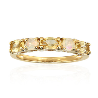 Anello in argento con Citrino