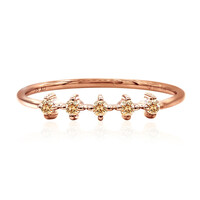 Anello in oro con Diamante Rose de France SI1 di Argyle