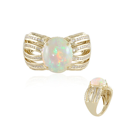 Anello in oro con Opale di Welo AAA (de Melo)