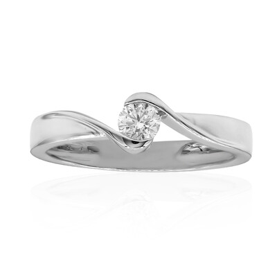 Anello in platino con Diamante SI2 (G)