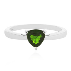 Anello in argento con Diopside Russo
