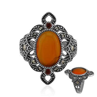 Anello in argento con Corniola (Annette classic)