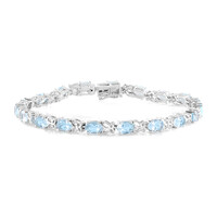 Bracciale in argento con Topazio Blu Cielo