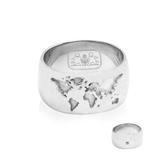 Anello in argento con Diamante SI