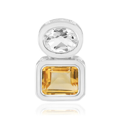 Ciondolo in argento con Citrino (MONOSONO COLLECTION)